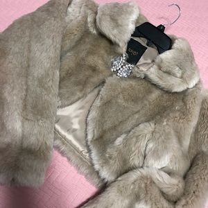 Faux fur jacket